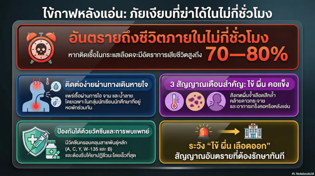 ภัยเงียบที่มาเร็ว: ทำความเข้าใจโรคไข้กาฬหลังแอ่น