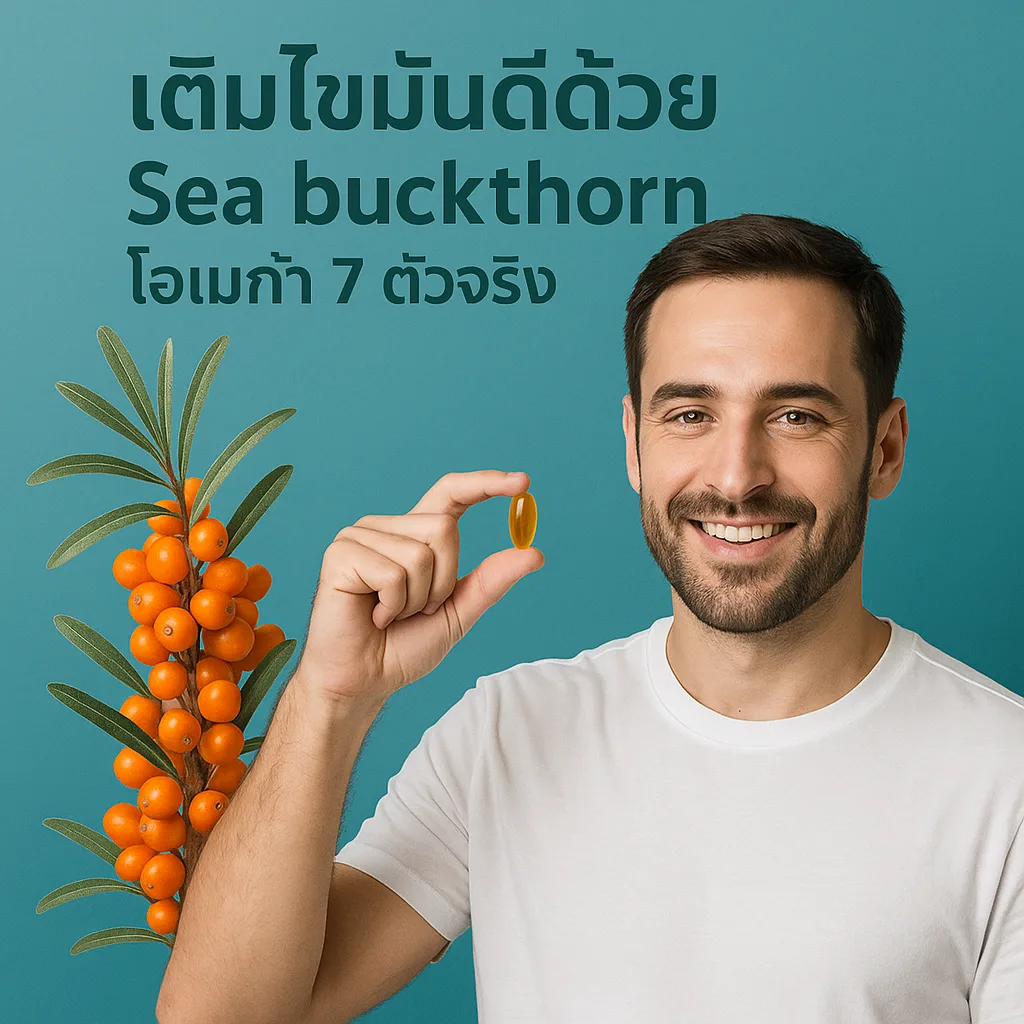 เติมไขมันดีด้วย Sea buckthorn โอเมก้า 7 ตัวจริง!
