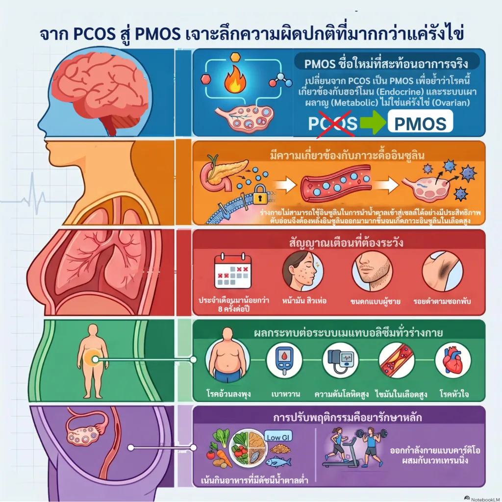 จาก PCOS สู่ PMOS...เมื่อโรคนี้ไม่ใช่แค่ความผิดปกติของรังไข่อย่างเดียวอีกต่อไป